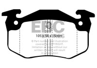 Brake pad set, disc brake DP951 EBC