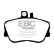 Brake pad set, disc brake DP962 EBC