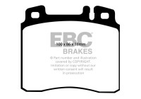 Brake pad set, disc brake DP963 EBC