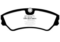 Brake pad set, disc brake DP967 EBC