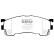 Brake pad set, disc brake DP971 EBC