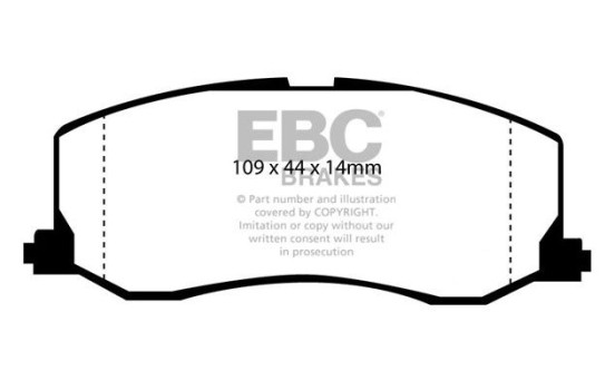 Brake pad set, disc brake DP977 EBC