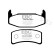 Brake pad set, disc brake DP978 EBC