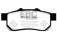 Brake pad set, disc brake DP9842 EBC