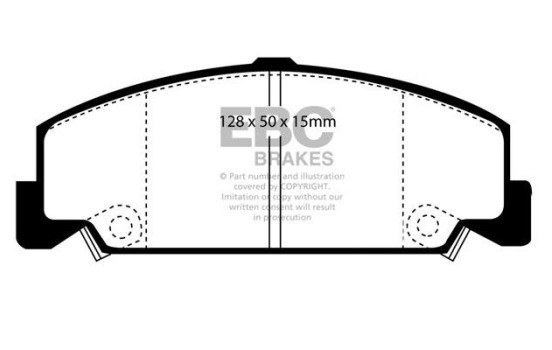 Brake pad set, disc brake DP985 EBC