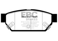 Brake pad set, disc brake DP986 EBC