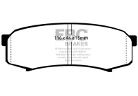 Brake pad set, disc brake DP993 EBC