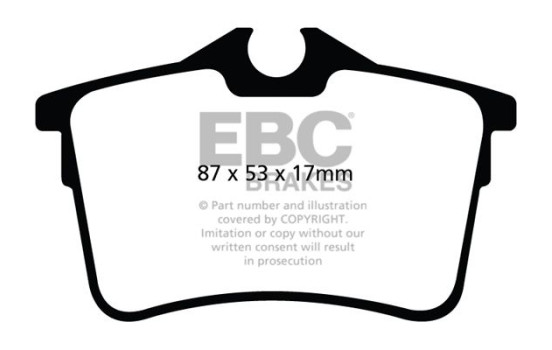 Brake pad set, disc brake DPX2017 EBC