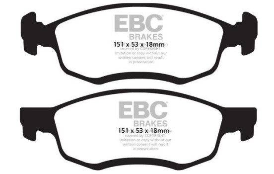 Brake pad set, disc brake DPX2032 EBC
