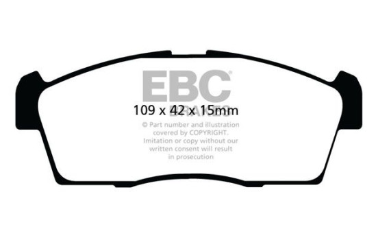 Brake pad set, disc brake DPX2042 EBC