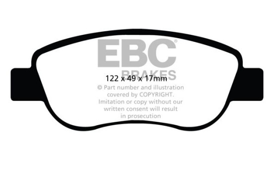 Brake pad set, disc brake DPX2045 EBC