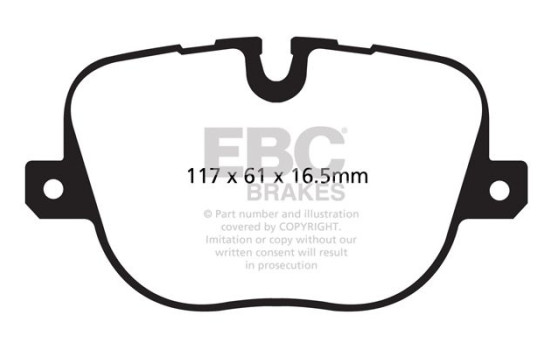 Brake pad set, disc brake DPX2068 EBC