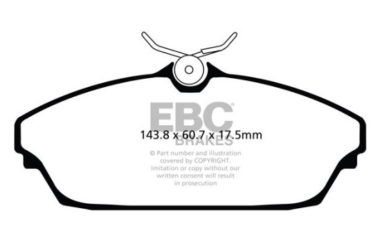 Brake pad set, disc brake DPX2072 EBC