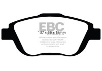 Brake pad set, disc brake DPX2073 EBC