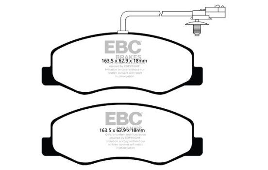 Brake pad set, disc brake DPX2085 EBC