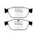 Brake pad set, disc brake DPX2087 EBC