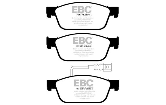 Brake pad set, disc brake DPX2096 EBC