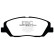 Brake pad set, disc brake DPX2100 EBC