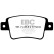 Brake pad set, disc brake DPX2101 EBC