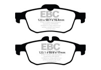 Brake pad set, disc brake DPX2124 EBC