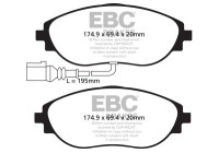 Brake pad set, disc brake DPX2127 EBC