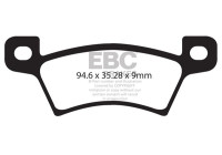 Brake pad set, disc brake DPX2128 EBC