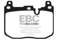 Brake pad set, disc brake DPX2130 EBC