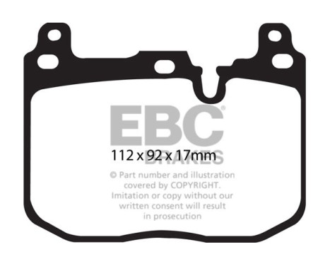 Brake pad set, disc brake DPX2130 EBC