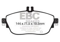 Brake pad set, disc brake DPX2165 EBC