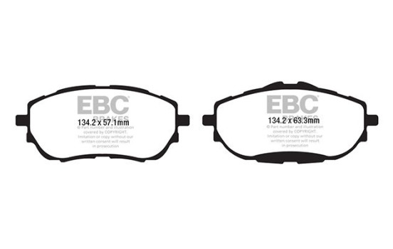 Brake pad set, disc brake DPX2176 EBC
