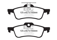 Brake pad set, disc brake DPX2181 EBC