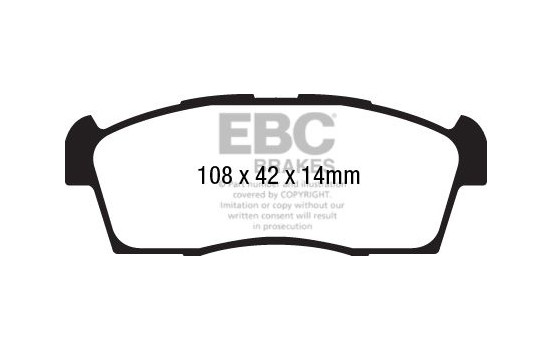 Brake pad set, disc brake DPX2184 EBC