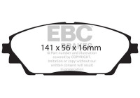 Brake pad set, disc brake DPX2185 EBC