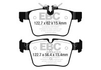 Brake pad set, disc brake DPX2215 EBC