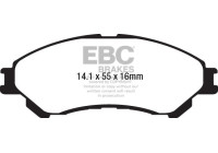 Brake pad set, disc brake DPX2217 EBC