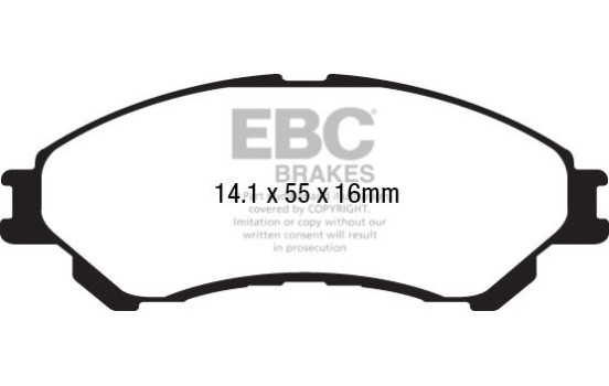 Brake pad set, disc brake DPX2217 EBC