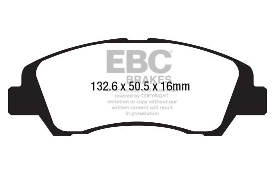 Brake pad set, disc brake DPX2218 EBC