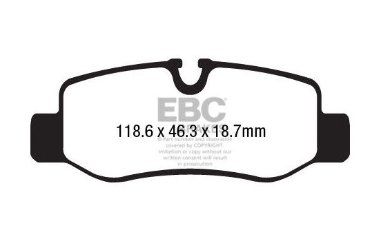 Brake pad set, disc brake DPX2224 EBC