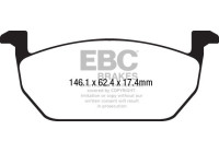 Brake pad set, disc brake DPX2225 EBC