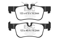 Brake pad set, disc brake DPX2235 EBC