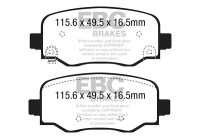 Brake pad set, disc brake DPX2237 EBC