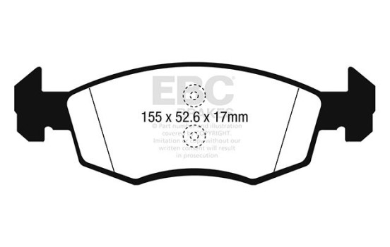 Brake pad set, disc brake DPX2241 EBC