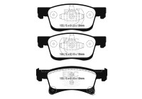 Brake pad set, disc brake DPX2242 EBC