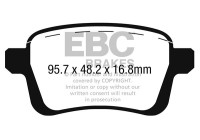 Brake pad set, disc brake DPX2249 EBC