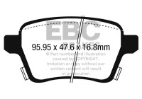 Brake pad set, disc brake DPX2250 EBC