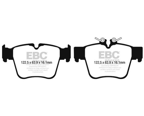 Brake pad set, disc brake DPX2270 EBC