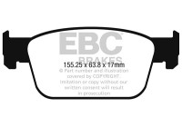 Brake pad set, disc brake DPX2273 EBC