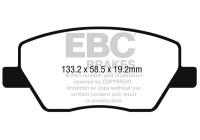 Brake pad set, disc brake DPX2276 EBC