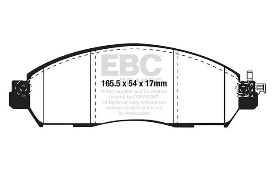 Brake pad set, disc brake DPX2310 EBC