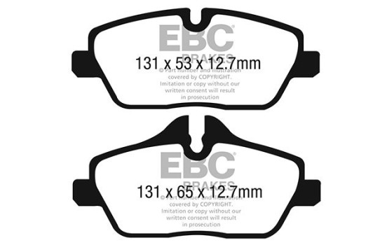 Brake pad set, disc brake DPX2328 EBC